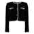Moschino Crepe short jacket White/Black
