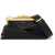 Jimmy Choo Leather Diamond Frame Clutch BLACK GOLD