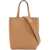 Jimmy Choo Smooth Leather Lenny N/S Tote Bag. BISCUIT LIGHT GOLD