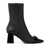 Versace Versace Booties T.70 Calf Leather Shoes Black