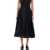 Jil Sander Jil Sander Organdy Midi Skirt Black