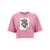 Moschino Moschino Printed Cropped T-Shirt PINK