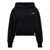 MM6 Maison Margiela Tank top insert hoodie Black