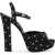 Dolce & Gabbana "Keira Polka Dot Satin Platform Sandals POIS PICC BCO F.NERO