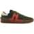 Lanvin "Mesh And Leather Clay Sneakers With VERT/ROUGE