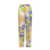 Versace Viscose  trouser with Versace Orchid print Green