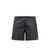 COURRÈGES Nylon swim trunk with embroidered logo patch Black