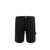 COURRÈGES Stretch cotton bermuda shorts with embroidered logo Black