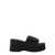 COURRÈGES Padded nylon sandals Black