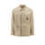 Salvatore Ferragamo Cotton and viscose jacket with Gancini leather patch Beige