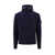 C.P. Company Wool blend sweater with logo patch Blue