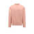 TEN C Cotton sweatshirt with logo patch on the back Pink