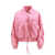 Blumarine Padded canvas jacket Pink