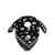Alexander McQueen Silk scarf with all-over Skull print Black
