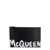 Alexander McQueen Leather clutch with McQueen Graffiti logo Black