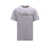 Alexander McQueen Cotton jersey t-shirt with McQueen Graffiti print and Alexendar McQueen logo Grey