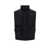 Alexander McQueen Padded and quilted nylon sleeveless jacket with back Mcqueen Graffiti print Black