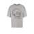 Alexander McQueen Cotton t-shirt with frontal iconic skull Grey