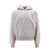 Saint Laurent Biologic cotton sweatshirt with embroidered monogram Grey