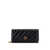 Balenciaga Matelassé leather wallet with removable shoulder strap Black