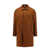 Burberry Cotton coat with embroidered logo on the back Brown