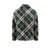 Burberry Nylon jacket with check motif Green