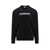 Burberry Cotton sweatshirt with frontal logo Black