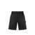 Moschino Cotton bermuda shorts with back logo patch Black