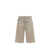 44 LABEL GROUP Basic bermuda shorts with leather  logo tag Beige