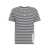 AMARANTO T-shirt with stripe print  Blue