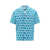 AMARANTO Cotton shirt with all-over print Blue