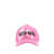 DSQUARED2 Cotton hat with frontal print Pink