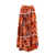 Vivetta Cotton skirt with floral print Orange