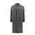 HEVO Virgin wool blend coat with melange effect Grey