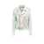 COCO CLOUDE Metallised leather jacket Silver