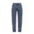 MARTINE ROSE Cotton jeans with all-over StreetNames print Blue