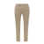 PT TORINO Linen and cotton trouser with drawstring at waist Beige