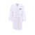 DSQUARED2 Cotton bathrobe with iconic embroidery on the back White