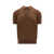 Lardini Cotton and viscose polo shirt Brown