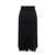 Dolce & Gabbana Devoré silk skirt with all-over DG logo Black