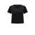 Thom Browne Cotton and silk t-shirt with iconic tricolor detail Black