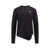 Comme des Garçons Wool sweater with frontal Lacoste patch Black