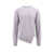 Comme des Garçons Wool sweater with frontal Lacoste patch Grey