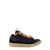 Lanvin Suede and mesh sneakers Black