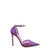 Gianvito Rossi PVC décolleté with rhinestone profiles Purple