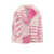 JAKKE Faux fur jacket with striped motif Pink
