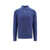 Brunello Cucinelli Ribbed cotton polo sweater Blue