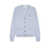 MAISON KITSUNÉ Wool cardigan with frontal Fox patch Blue