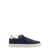Brunello Cucinelli Suede sneakers with back logo print Blue