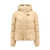 Fay Padded and quilted jacket with metal hook Beige